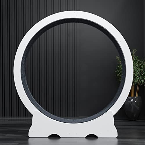 ZIMGOD White Cat Exercise Wheel Treadmill for Indoor Cats, Small/Large Cat Running Wheel, Quiet Cat Ferris Wheel Exerciser, Pet Cat Toys - 4 Size Optional (Size : 70cm/27.5)