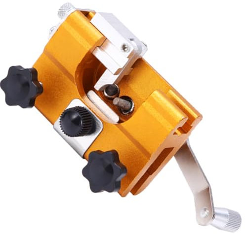 ieron Maschera per affilare la Catena della Motosega, Set di Affilacatena Portatile La Manovella Adatta a Tutti i Tipi di Seghe a Catena e Seghe Elettriche, Giallo