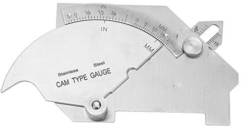 Calibro per Saldatura, Calibro a Camma a Ponte Calibro di Saldatura, Strumento di Misurazione della Saldatura, Calibro Saldatura in Acciaio Inossidabile, MG-8 Calibro per Saldatura CAM a Ponte