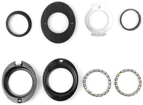 MenYiYDS 8 Pcs Boîtier de roulement, Jeu de Billes de Direction pivotantes en Acier avec roulements à Billes, roulement à Billes de vélo, Bague à Billes, roulement à Billes de Cage de Roue Avant