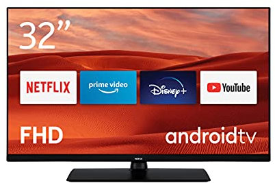 Nokia 32 Pollici (80 cm) Full HD LED Televisore Smart Android TV (WiFi, Dolby Audio, HDR10, Assistente vocale, triplo tuner, DVB-C/S2/T2) - 3200A - 2020 (Ricondizionato)