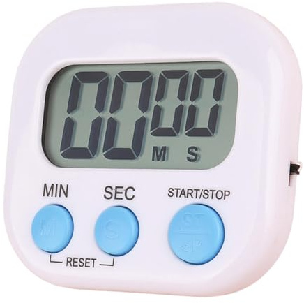 Digital Kökstimer, Kökstimer Digital | Nedräkning liten digital timer med magnetisk baksida - Bärbar äggklocka stoppur med fäste för matlagning, träning, studier