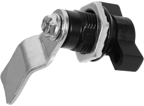 Housoutil Serrure À Poignée En T Noire Verrou À Came Pour Coffret Électrique Serrure De Boîte À Outils Et Armoire Remplacement Fiable Pour Tiroirs Et Armoires Installation Facile 2.56X1.57X1.57In
