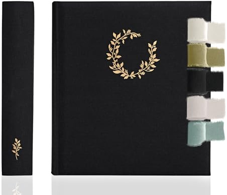 La Lente Premium Scrapbook Album – Photo Album with Writing Space – 100 Pages for Multiple Sizes 4x6, 5x7, 6x8, 8x10 – Holds 500 Photos – Wedding, Baby, Travel & Family Memories