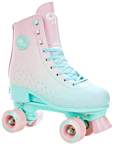 CROXER Rollschuhe Roller Skates für Kinder Erwachsene Mädchen Damen verstellbar (Sprinkly, 35-38 (22,5-24cm))