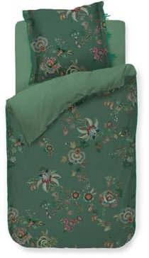 PiP Studio Bettwäsche Cece Fiore Green 1 Bettbezug 135 x 200 cm + 1 Kissenbezug 80 x 80 cm
