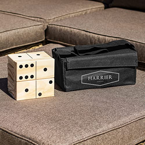 Harrier Collection de Dominos Géants | Jeu de Jardin pour Enfants et Adultes | Sac de Transport Inclus
