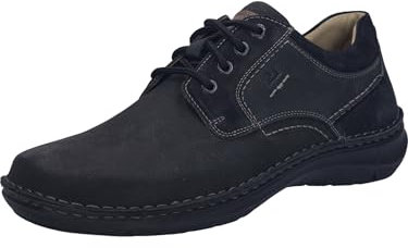 Josef Seibel Herren Bequemschuhe New Anvers 06,Weite K (Extra weit),Wechselfußbett,Komfortschuhe,Halbschuhe,schnürer,schwarz,39 EU