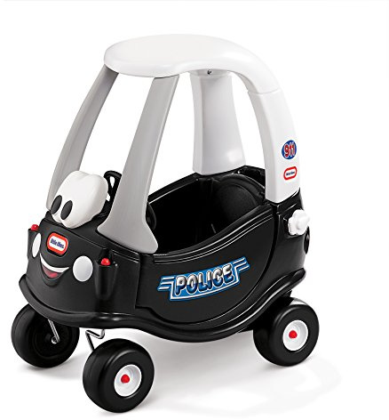 little tikes Patrol Police Car - Voiture à chevaucher pour Tout-Petits, avec Portes et klaxon Fonctionnels, Plancher Amovible, Encourage Le Jeu créatif, Convient aux Enfants âgés de 18 Mois à 5 Ans