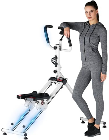 TODO Stepper para Apartamento con 3 Modos, Máquina de Step Stepper Fitness en Casa, Plegable Maquina de Subir Escaleras con Pantalla LCD, Soporte para Móvil & Pedales Antideslizantes