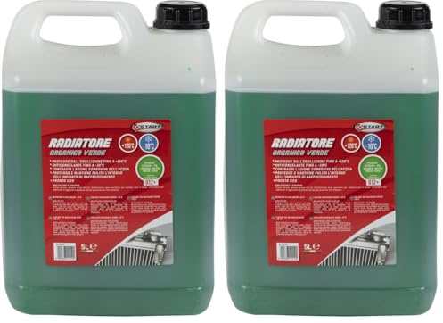 Start Liquido Radiatore Verde -10° +120° | Antigelo e Anticorrosivo per Motori in Lega e Alluminio | Protezione Totale Radiatore Auto e Veicoli Industriali | Alta Efficienza Termica (Confezione da 2)