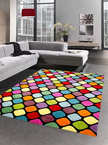 CARPETIA Teppich Design Wohnzimmer Teppich bunt Gemustert Größe 160x230 cm