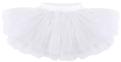 Toddlers Tulle Tutu Skirt for Girls for Baby Girl 6 to 24 Months White