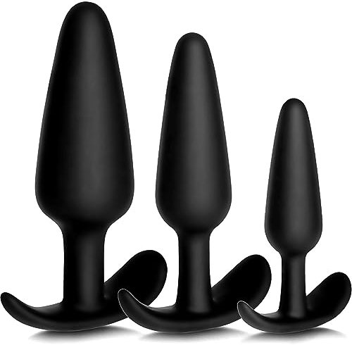 Analplug Set,Butt Plug Anal Plug,Klein+Medium+Groß,Silikon Buttplug,SM Sexspielzeug für Frauen und Männer…