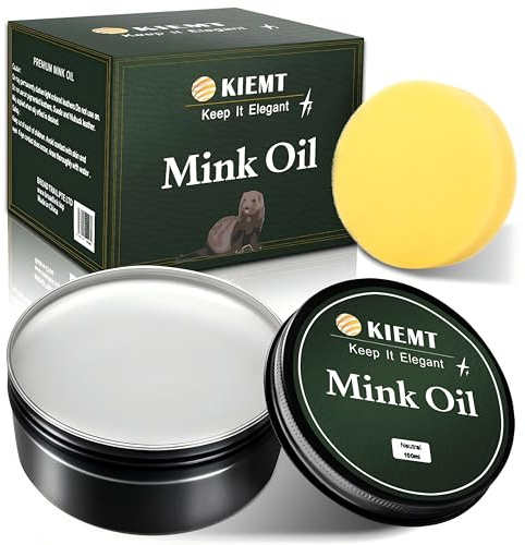KIEMT Mink Oil Paste for Leather Care, Waterproof Leather Cream,, Yellow/Green/Black, ALL