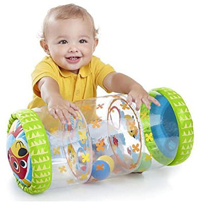 Aufblasbare Baby-Kletterrolle, Verhindert Luftlecks, Hält das Gleichgewicht, Baby-Krabbelrolle, Pädagogisch für 3 Monate Bis 3 Jahre Alte Babys