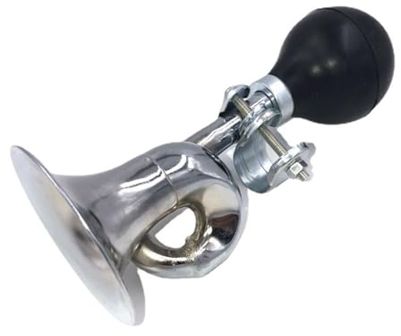 Helonge Bike Horn, Classic Metal Horn for Adult and Kids Bike, Fits Most Bicycle Handlebar