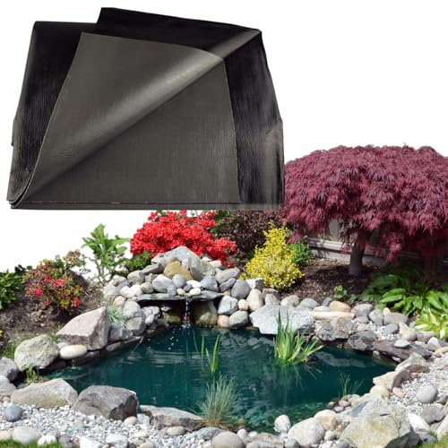 GARDENIX Revestimiento de Estanque prémium de 200 g/m² con Base de 2,5 m x 3 m, Vida Silvestre y estanques Decorativos, Resistente a los Rayos UV, para estanques de Peces en el jardín, Duradero
