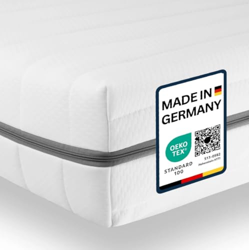 Sleepneo Matratze 120x200 - Ergonomische Kaltschaummatratze - 7-Zonen-Matratze H2 H3 - Oeko TEX Zertifiziert - Waschbarer Bezug - 2in1 Matratzen Härtegrad - atmungsaktiv - Höhe 15 cm