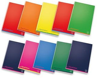 Pigna, Quaderni A5 PignaColours, interno 0A, righe 1A e 2A Elementare, carta 80 g, Copertine Assortite, 10