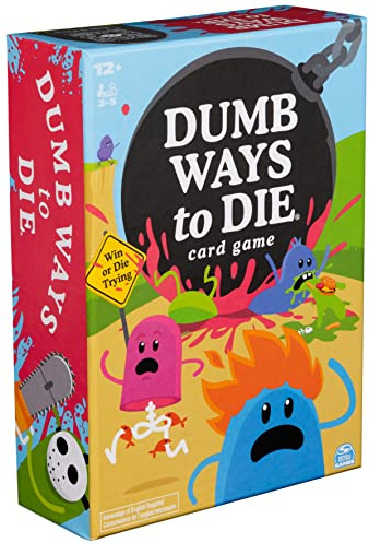 Spin Master Games, Dumb Ways to Die, The Viral Meme Card Game from YouTube and TikTok, Survival Strategy Fun, 2-5 Players, for Ages 12 & Up