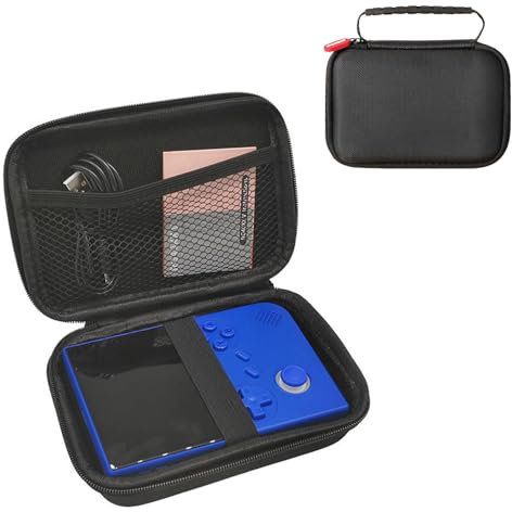 Baomaeyea Bärväska för Anbernic RG40XXV retro handhållen spelkonsol, EVA-fodral kompatibelt med RG40XXV spelkonsol och tillbehör droppsäker och slitstark reseorganisatör box (svart)