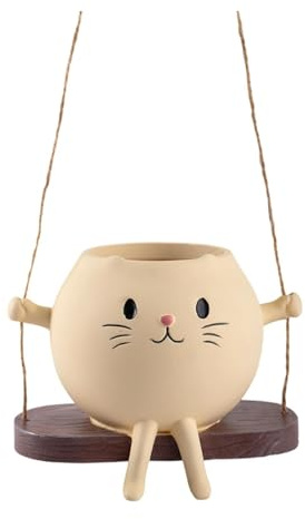 F Fityle Maceta con Forma de, pequeña, Decorativa, versátil, para el alféizar de, Sala de Estar, Mesa, el Estante, decoración del, Balancearse