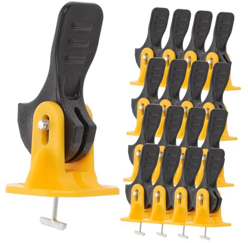 DOITOOL 50 Pièces Niveaux à Broches Pour Carrelage Kit De Nivellement Outil De Pose Cales De Rénovation Système Installation Adapté Carreaux