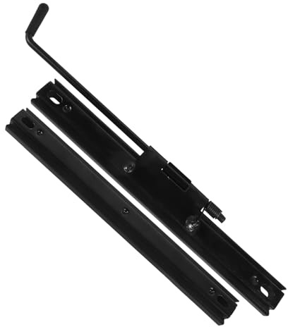 Mikikit Rail de Siège Coulissant en Fer Noir, Kit de Glissières de Siège Ajustables Compatibles Divers Modèles de Voiture, pour Installation Automobile