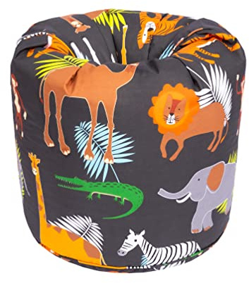 Ready Steady Bed Kids Toddler Childrens Bean Bag Chair | Comfy Children Furniture | Soft Child Safe Seat Playroom | Ergonomically Designed Toddler Furniture (Africa)