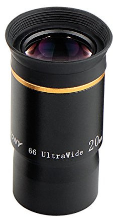 Svbony Teleskop Okular 1,25”, 20mm 66° Weitwinkel Okular mit Mehrschichtbeschichtung und Langem Augenabstand Linse, Geeignet für Binärdateien Planeten Mondoberflächen Innere Hellen Nebels