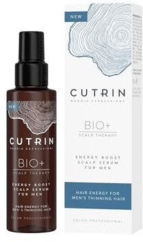 CUTRIN BIO+ Energy Boost Kopfhautserum für Männer, Belebendes Kopfhautserum für Männer gegen Vorzeitigen Haarausfall mit Nordischer Kiefernrinde zur Förderung des Haarwachstums, 100ml