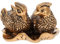 HOMSFOU Feng Shui Mandarin Ducks Figurine Couple Statue Chinese Yuan Yang Sculpture Vintage Room Decorations Wedding for Home Office Cars