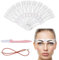 KGDUYC 1sset Herramientas de Maquillaje - Kit Moldeador Plantilla de Cejas, Moldeador Plantilla de Cejas Incluye 12 Pares Plantilla de Cejas Reutilizable, 1 Correas y 1 Cuchilla Cejas