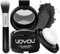 Root Touch Up Poudre dissimule instantanément la perte de cheveux, couverture grise, résistante à l'eau et à la sueur pour cheveux clairsemés hommes et femmes, comprend une brosse (noir)