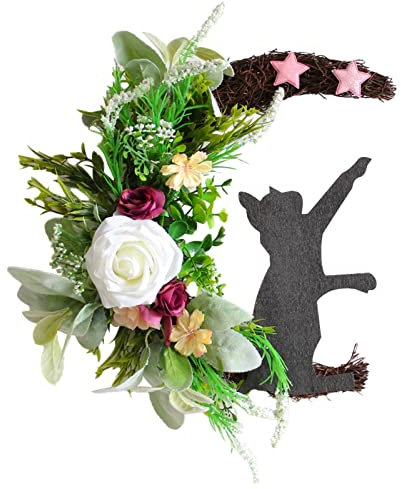 SNHHNSW Primavera Estate Artificiale s per Porta d'Ingresso, Decorazioni Estive Fiori Primaverili Sale Funebri Lavanda Ghirlanda Primaverile Margherita Verde Patriottico 2024 Esterno Girasole Cucina