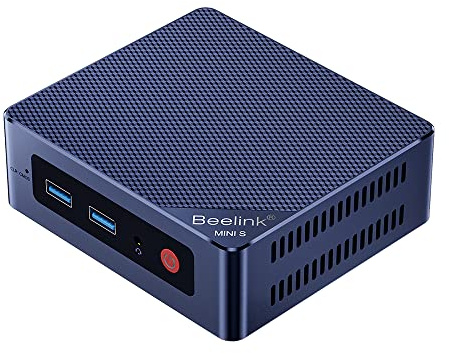 Beelink MINI S12 Mini PC Intel 12th Lake N95(up to 3.4GHz 4C/4T), Mini Computers 12GB LPDDR5 500GB SSD, Dual HDMI 4K Displays, Support WIFI6/BT5.2/Home/Office/Openwrt/2.5Gbps/W11 Home