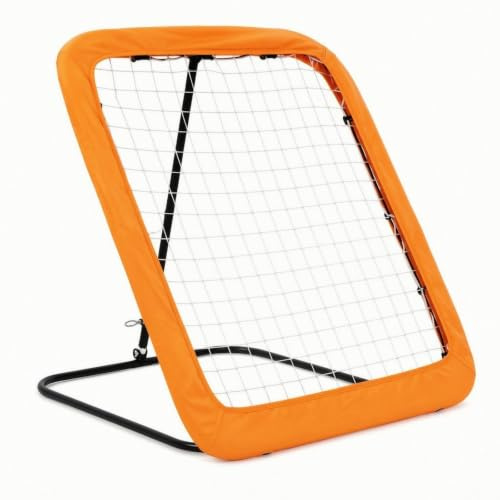 MotiveTech Rebondisseur Football avec Cadre Ajustable Renforcé Filet Rebond Football Compact Équipement pour Entraîneurs
