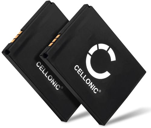 CELLONIC, Akku kompatibel mit AVM Fritz!Fon C5, FON M2, C4 (750mAh, 3.7V) 2X Ersatzakku 312BAT006, BAK130506