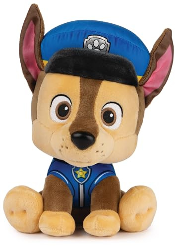 GUND - Peluche Chase Patrulla Canina De 23cm | Peluche Bebe De La Patrulla Canina | Juguetes Niños 1 Año O Más Suave Y Agradable | Regalo Bebe 1 Año O Más De Paw Patrol