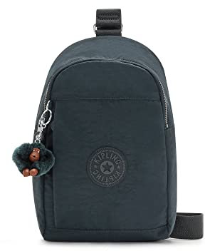 Kipling Klynn Sling Mochila True Blue Tonal, Tonal azul real, 8.25''L x 12.5''H x 3.5''D