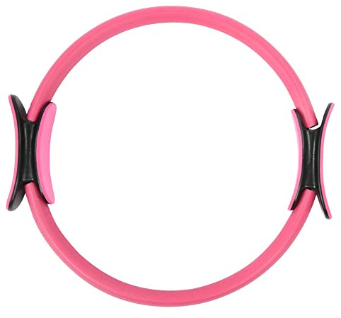 DAGT Anneau de Yoga, Pilates Circle Yoga Fitness Magic Circle Écologique pour Filles+ pour Hommes pour la Maison pour la Salle de Sport pour Le Bureau(Rose)