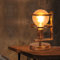 AIRTWESD Lampada da tavolo decorativa, lampada d'atmosfera retrò, lampada da tavolo in metallo E27 camera da letto paralume con interruttore (senza lampadina)