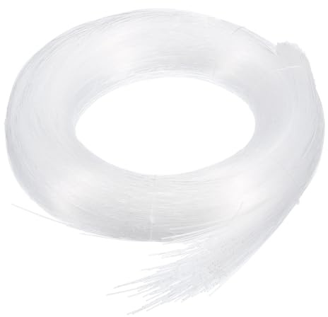 sourcing map 450Pcs 9.8ft PMMA Mixed Fiber Optic Cable Strands 0.03 Inch Side Glow LED Illumination Crystal Cables Car Atmosphere Lights for Star Sky Roof Ceiling