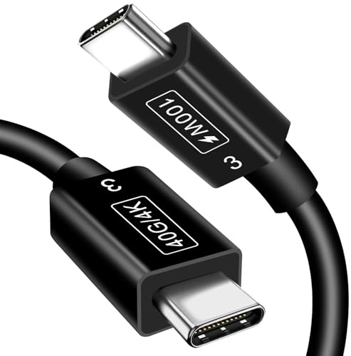 Goodlink USB C Kabel 3 Meter - 100W Schnellladen, 40Gbps, 4K Video, kompatibel mit Thunderbolt 3