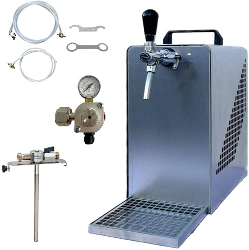 BieTal® Dispensador de cerveza enfriador con refrigeración 30 litros/h – Set – Adaptador de 5 L – sin CO2