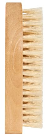 PLIC BEAUTY - Brosse à Ongles Adulte - Bois de Hêtre Véritable - Poils de Soie Naturelle - Ergonomique, Durable et Efficace