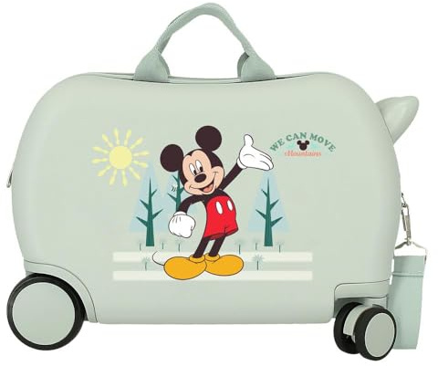 Joumma Disney Mickey Mountain Maleta Infantil Verde 45x31x20 cms Rígido 1,8 kgs Cierre de combinación Lateral ABS 1,8 kgs 27,9L Equipaje de Mano