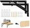 Klappkonsole,2 Stück Klappkonsole Schwerlast 350 mm,Regalhalterungen klappbar,Klapptisch wand für Bänke Regale Wandmontage,Platzsparende,Klappscharnier 100KG
