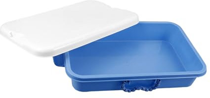 VANZACK Portable Sandbox Box Lid for Sensory Play Tray Covered Sand Table for Classroom Craft Organizers and Storage Case